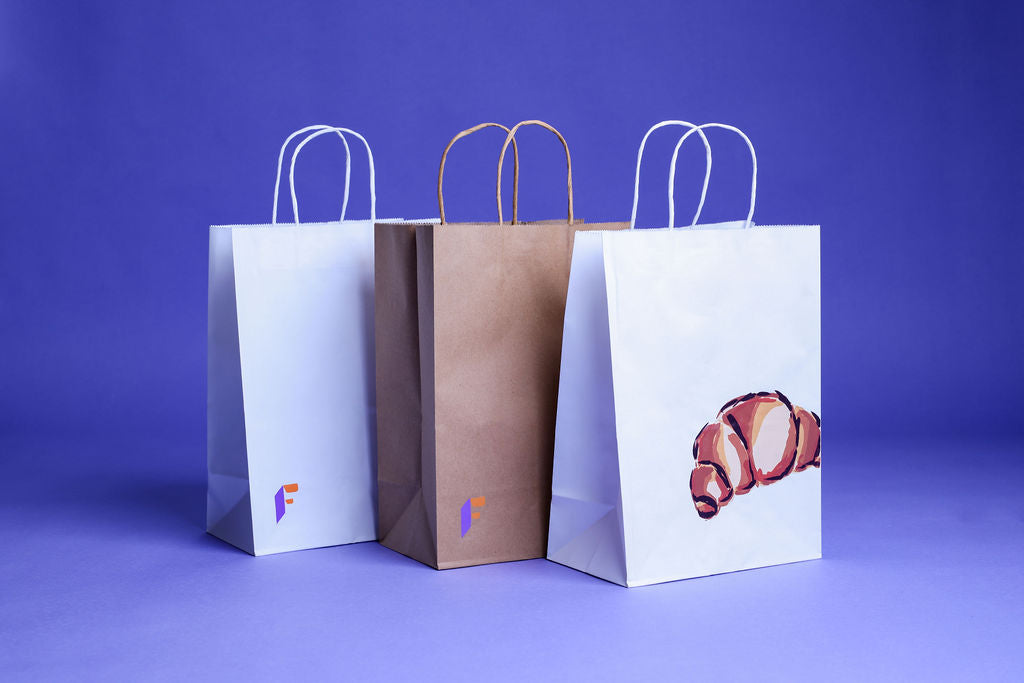 Custom Kraft Paper Bag with Handles